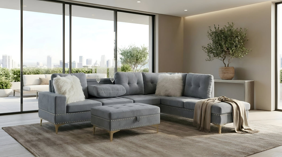 Joy II (Grey) Living Room Set