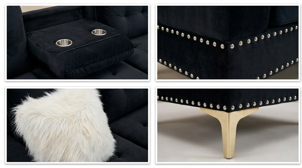 Joy II (Black) Living Room Set