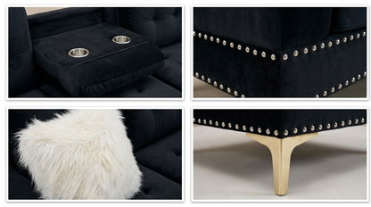 Joy II (Black) Living Room Set