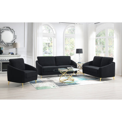 Lila (Black) Living Room Set