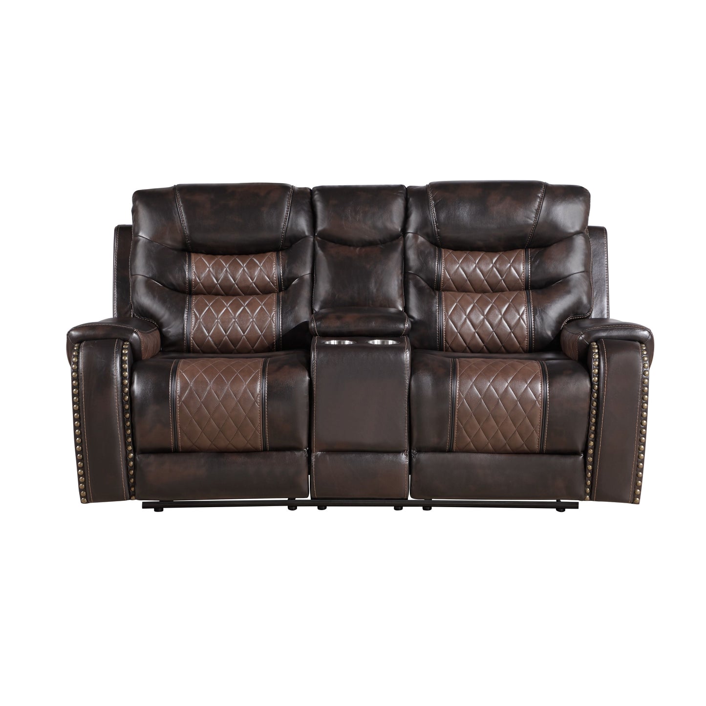 Phoenix II Brown Reclining Living Room Set