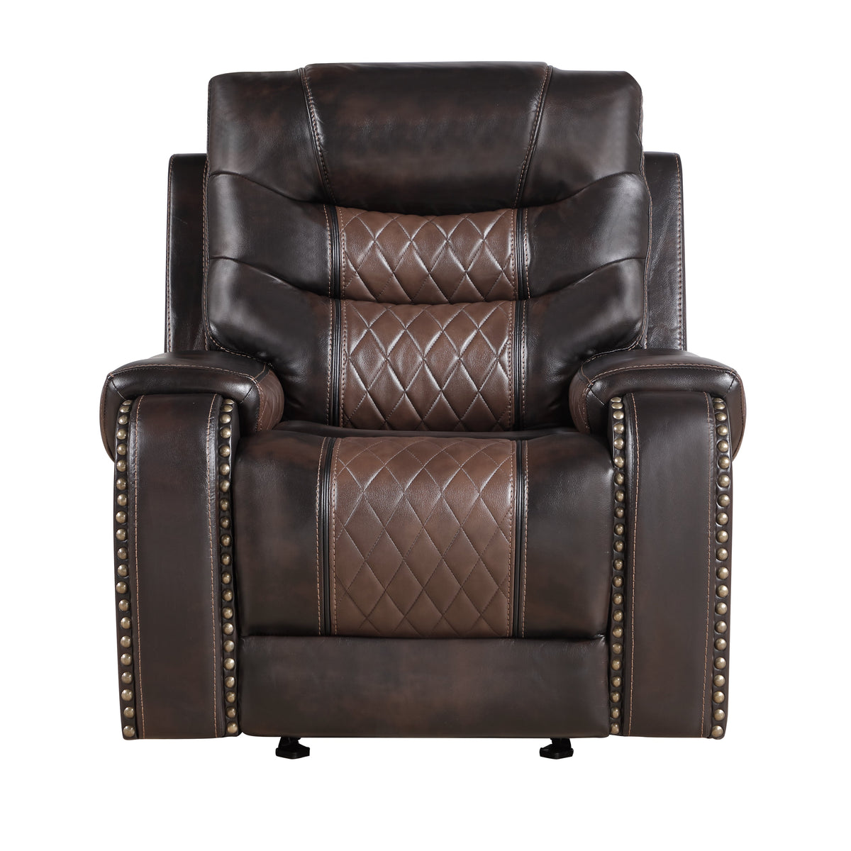 Phoenix II Brown Reclining Living Room Set