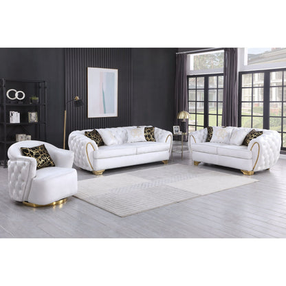 Mila (White) Living Room Set