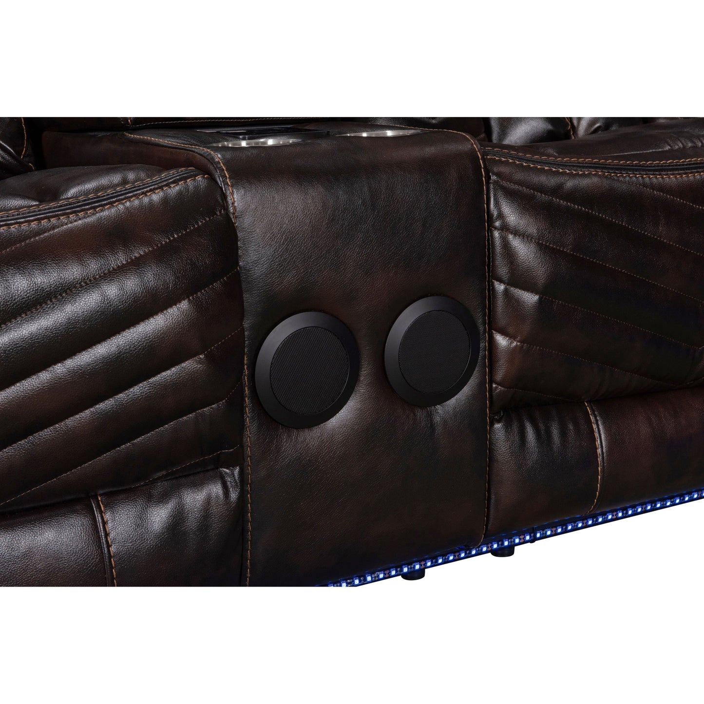 Lucky Charm Sec (Brown) Reclining Sectional