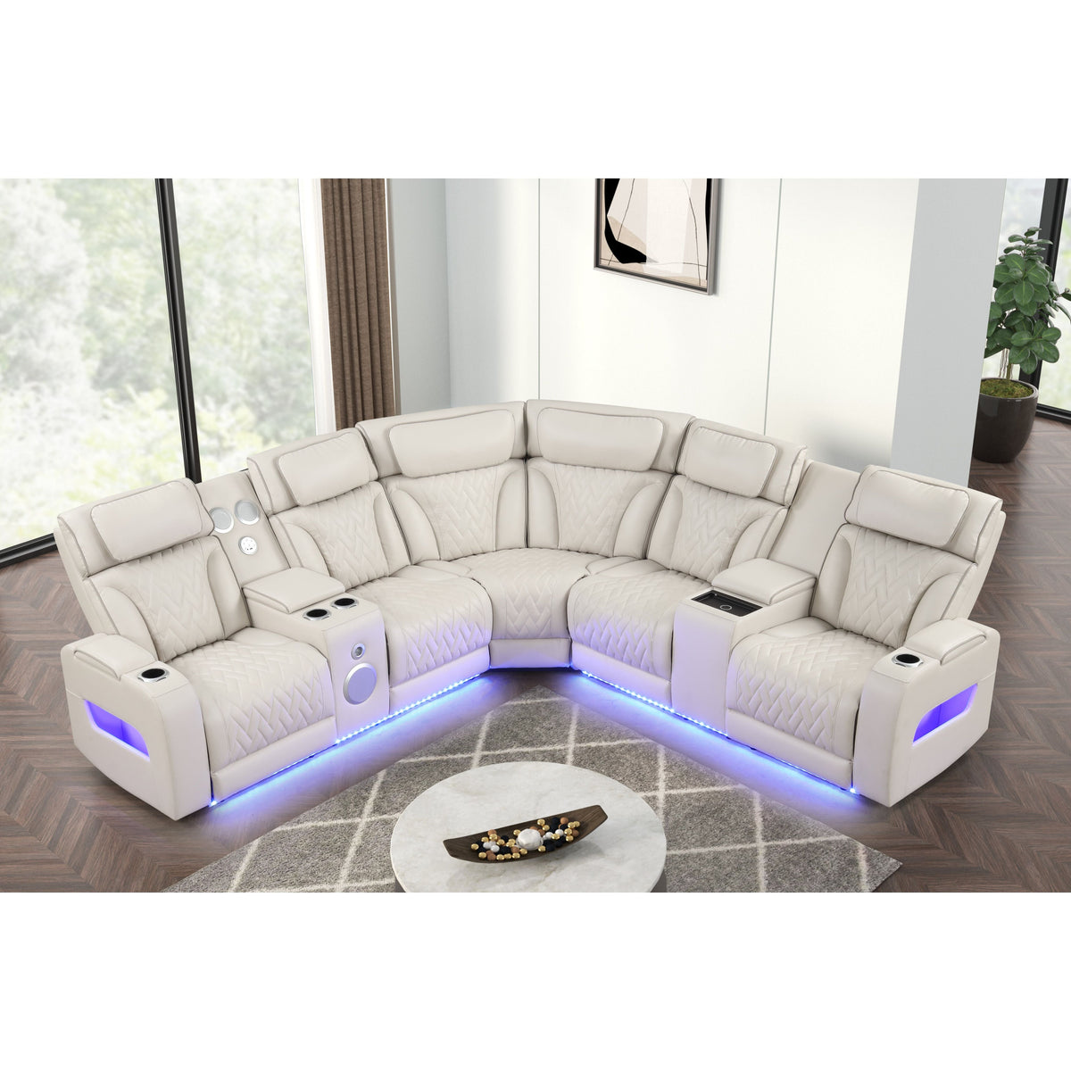 Skyline (Sand) Reclining Sectional