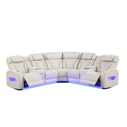 Skyline (Sand) Reclining Sectional