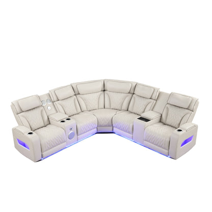 Skyline (Sand) Reclining Sectional