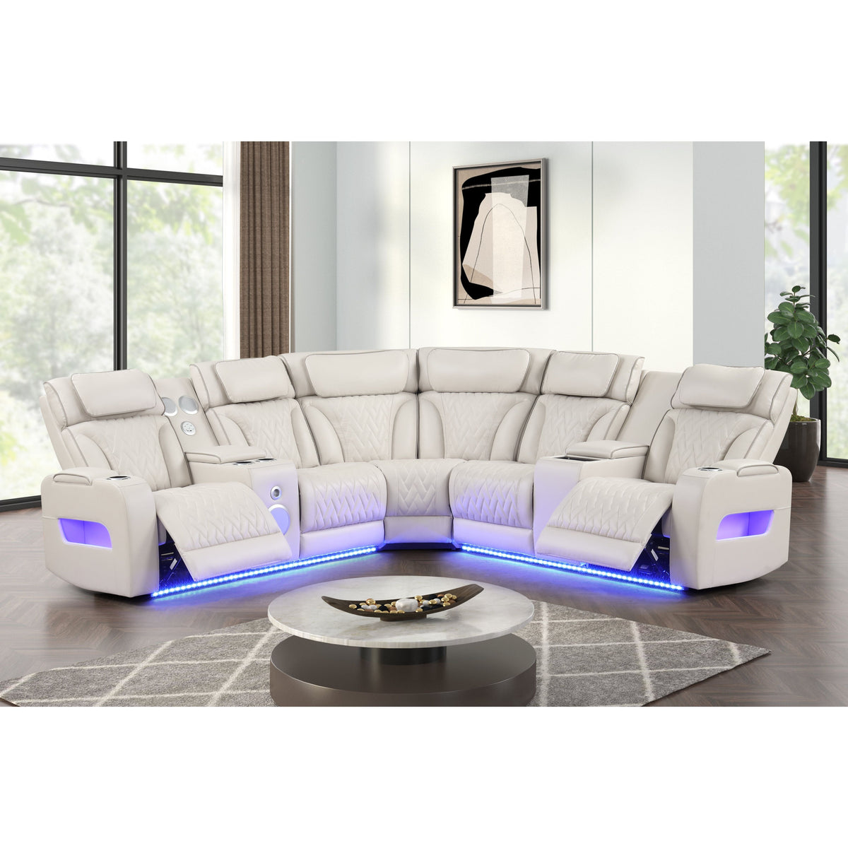Skyline (Sand) Reclining Sectional