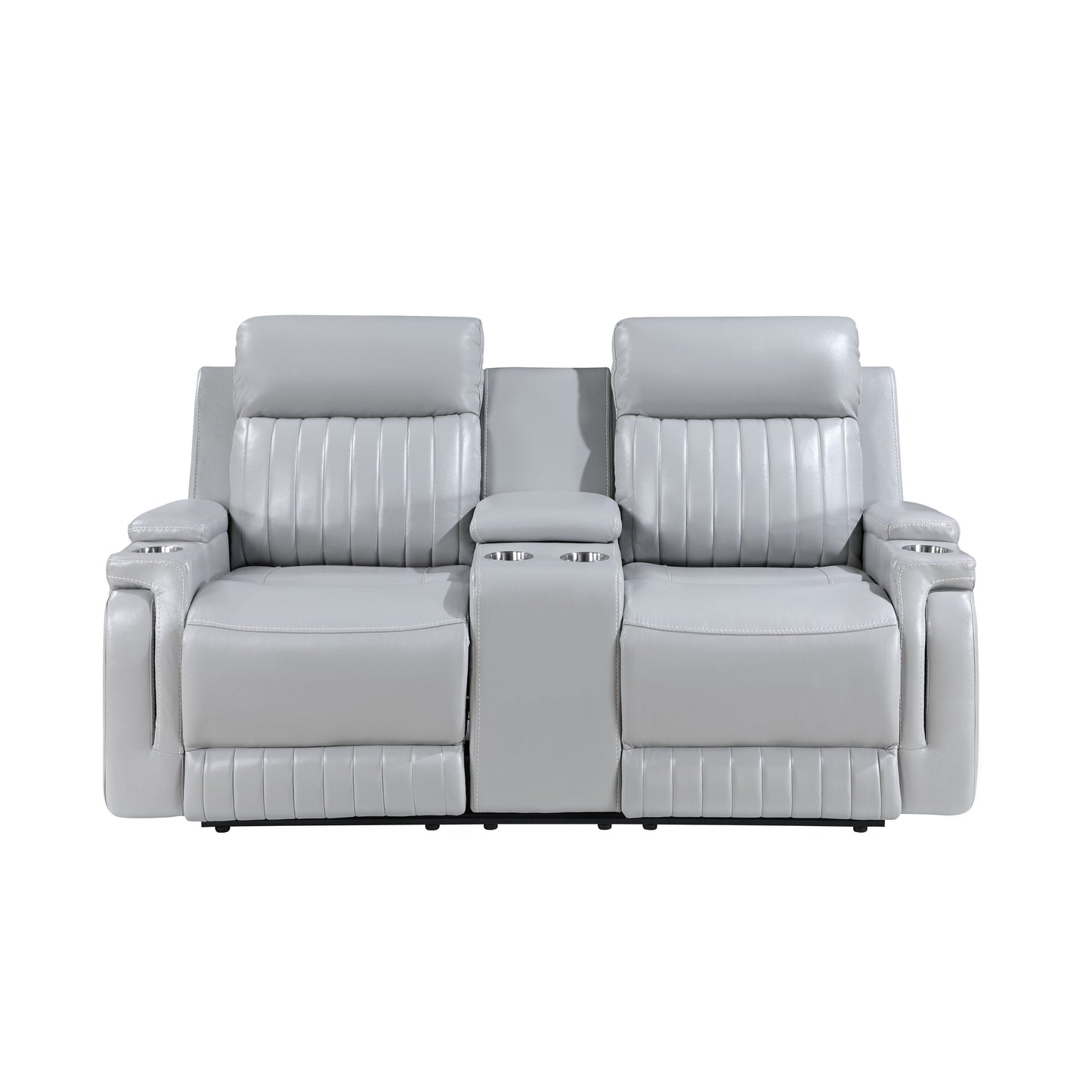 Ethan (LT. Grey) Reclining Living Room Set