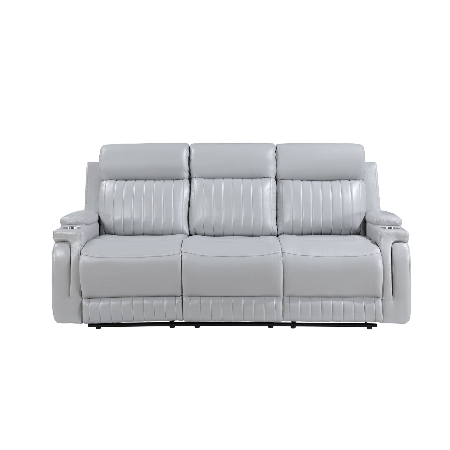 Ethan (LT. Grey) Reclining Living Room Set