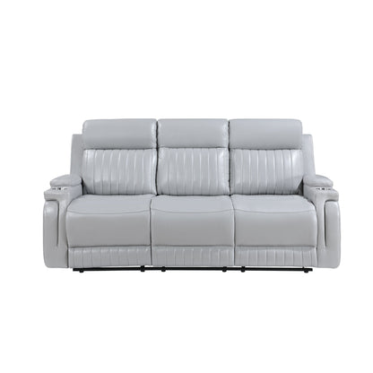Ethan (LT. Grey) Reclining Living Room Set