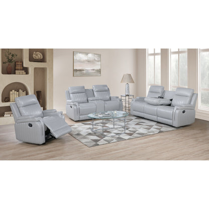 Ethan (LT. Grey) Reclining Living Room Set