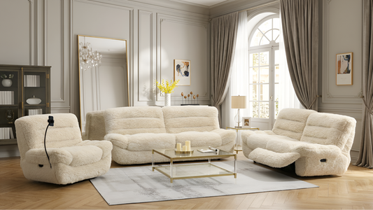 Ferland (Beige) Reclining Living Room Set
