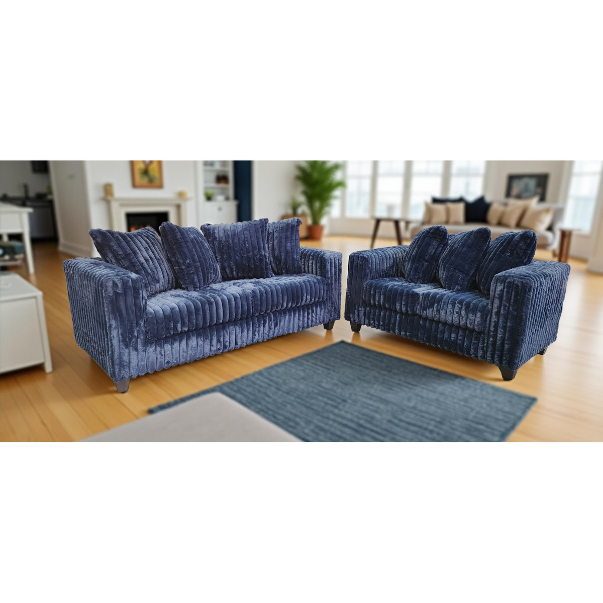 Gia (Blue) Living Room Set