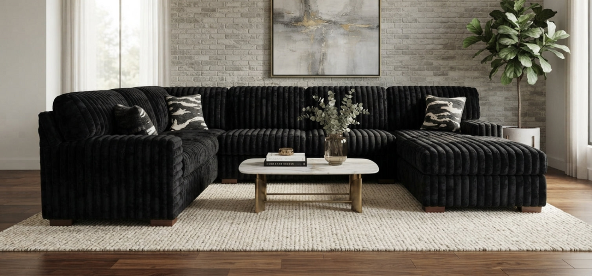 Austin Black Sectional