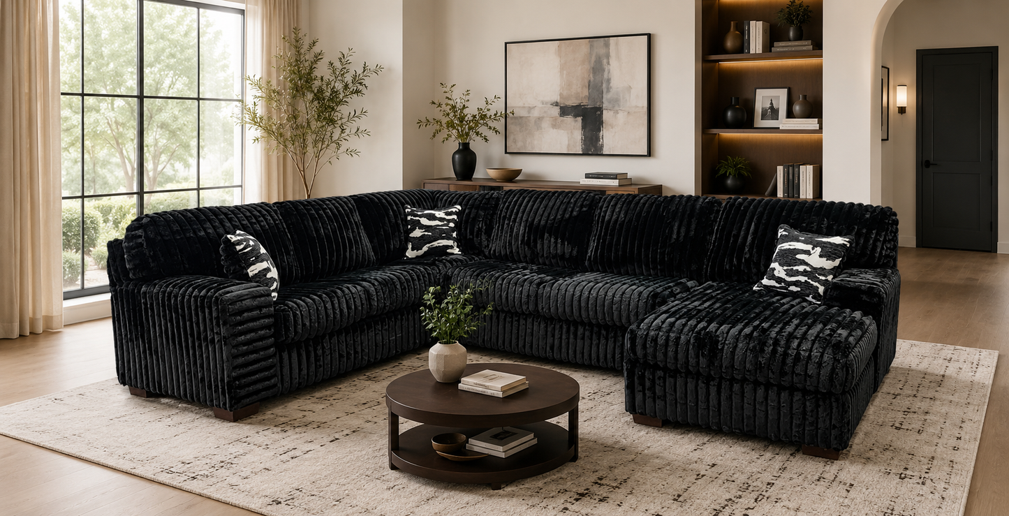 Austin Black Sectional