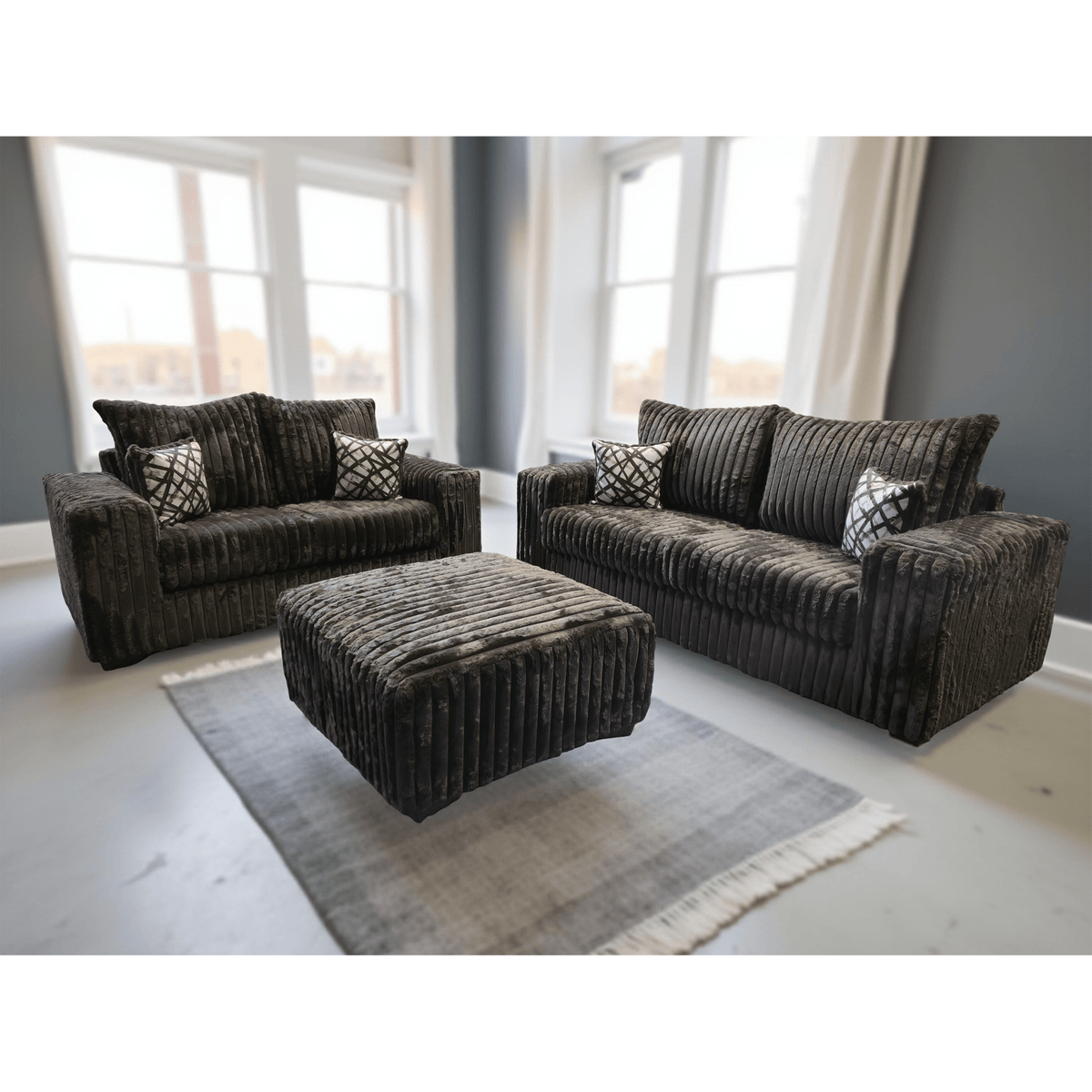 Texan Oversize (Brown) Living Room Set