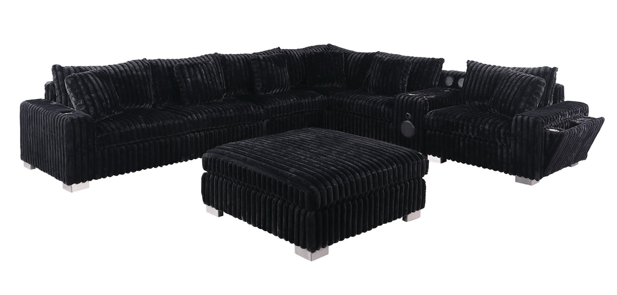 Snuggle Station (Black) Living Room Set