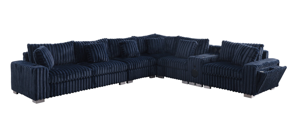 Snuggle Station (Blue) Living Room Set