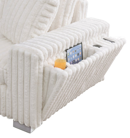 Snuggle Station (Cream) Living Room Set