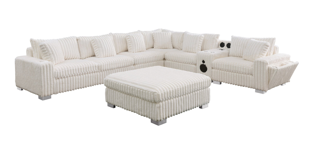 Snuggle Station (Cream) Living Room Set