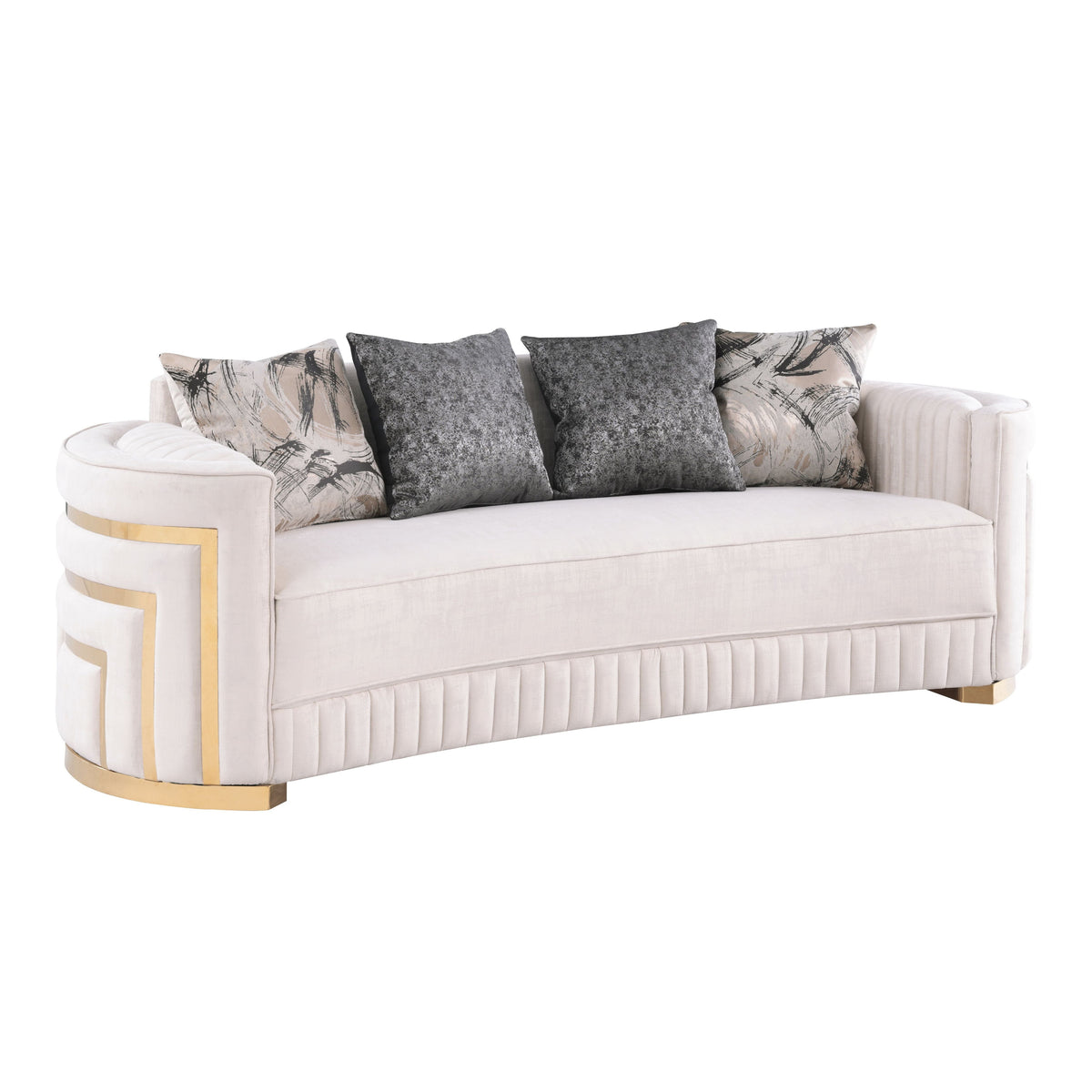 Minerva (Cream) Living Room Set