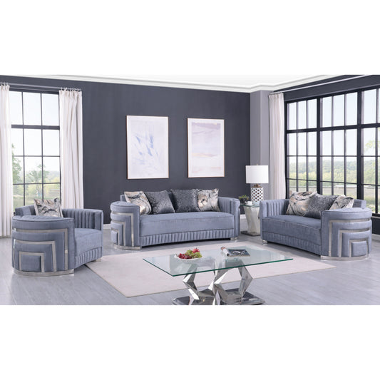 Minerva (Grey) Living Room Set