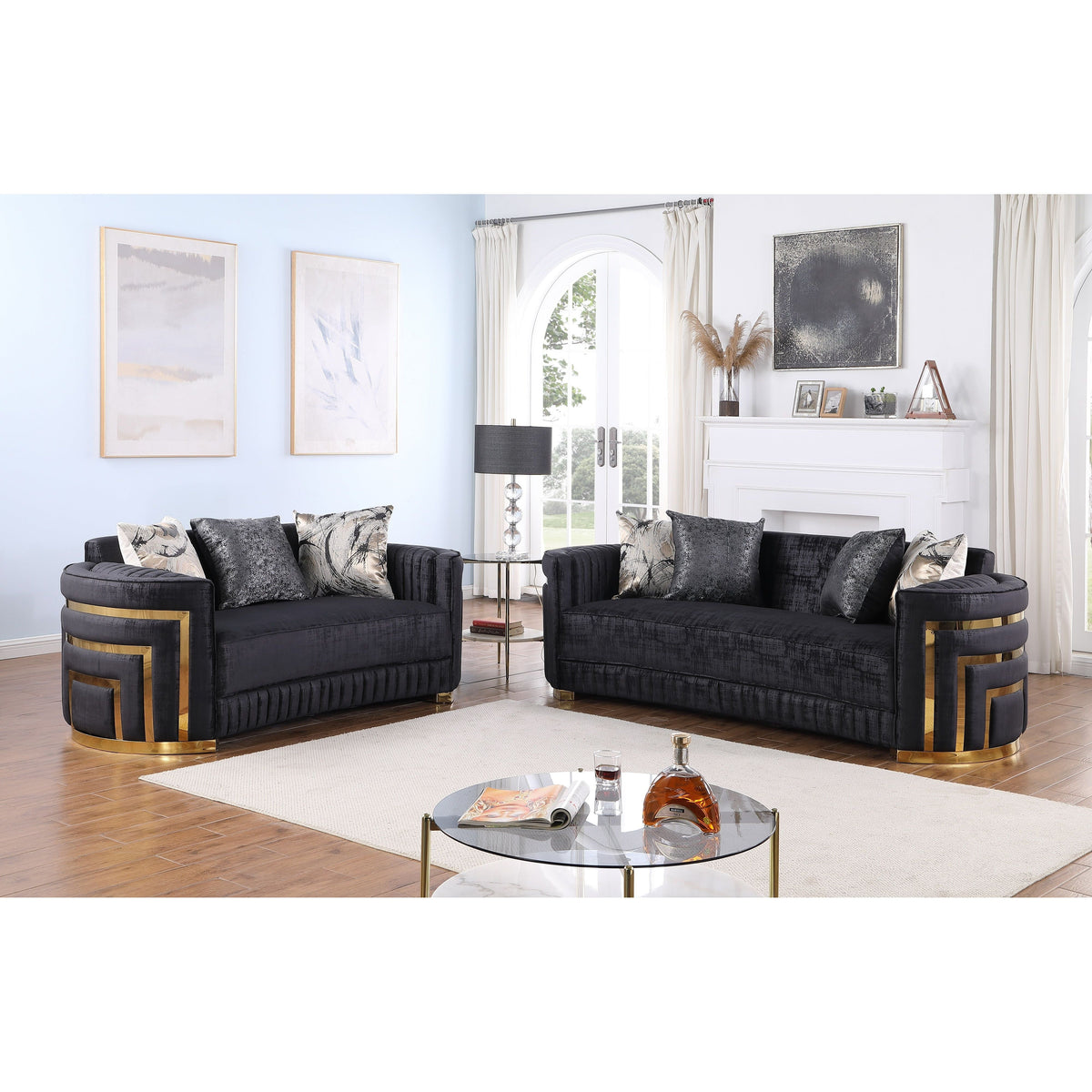 Minerva (Black) Sofa