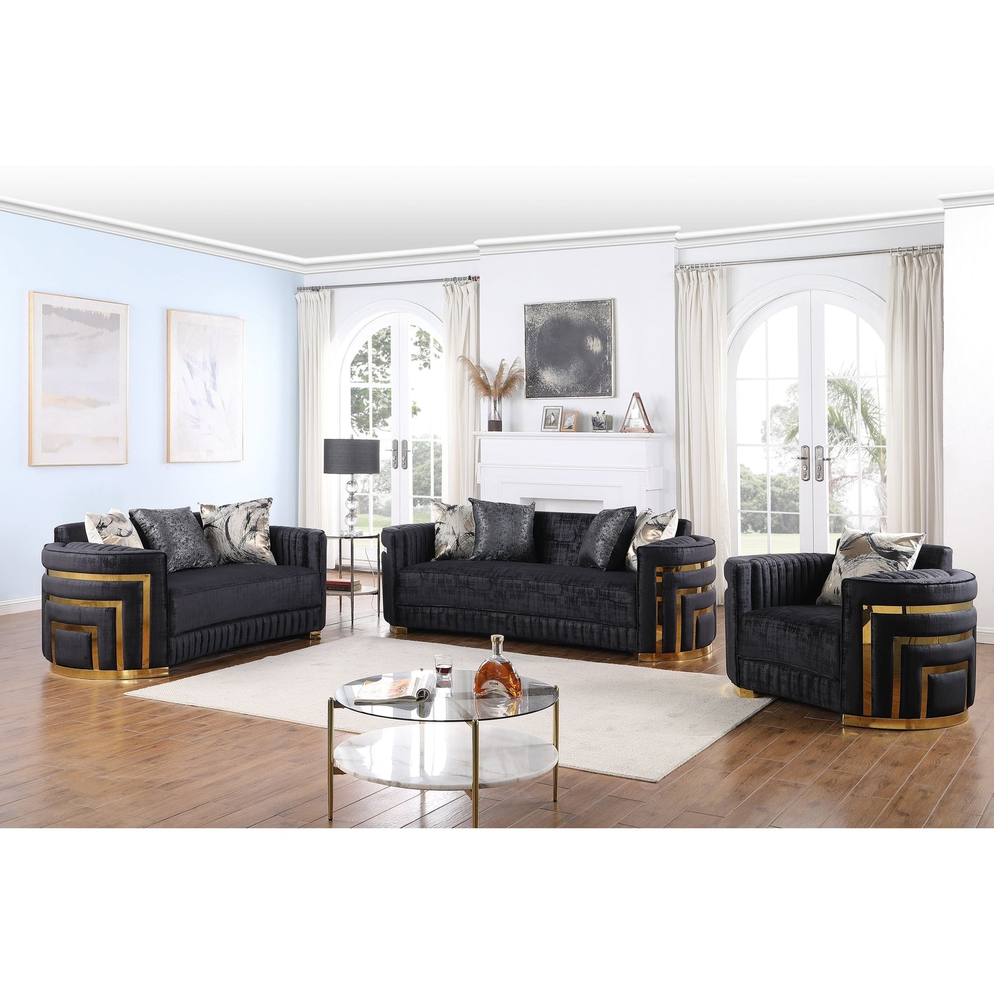 Minerva (Black) Sofa
