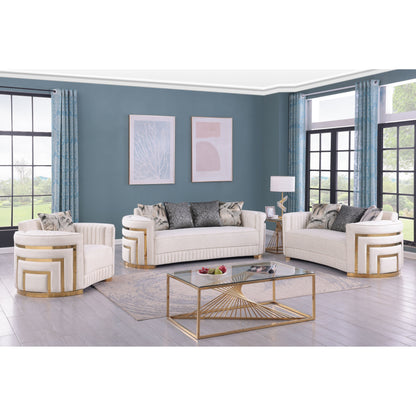 Minerva (Cream) Living Room Set