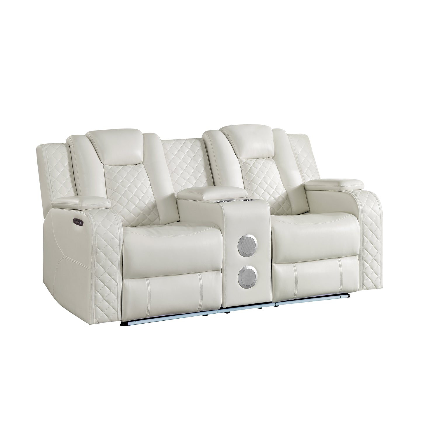 Eclipse (White) Reclining Living Room Set