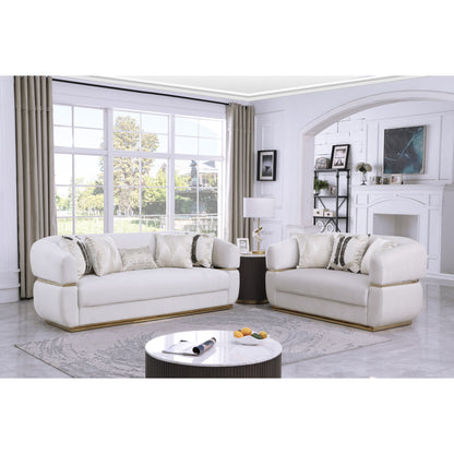 Carmela (Cream) Living Room Set