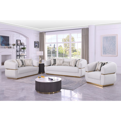 Carmela (Cream) Living Room Set