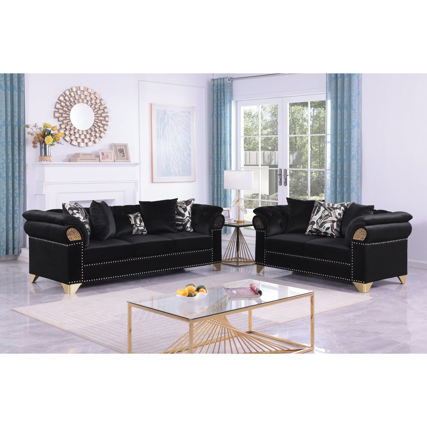 Emma (Black) Living Room Set