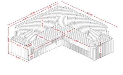 Neeha (Grey) Sectional