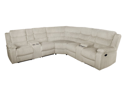Calantha (Cream) Reclining Sectional