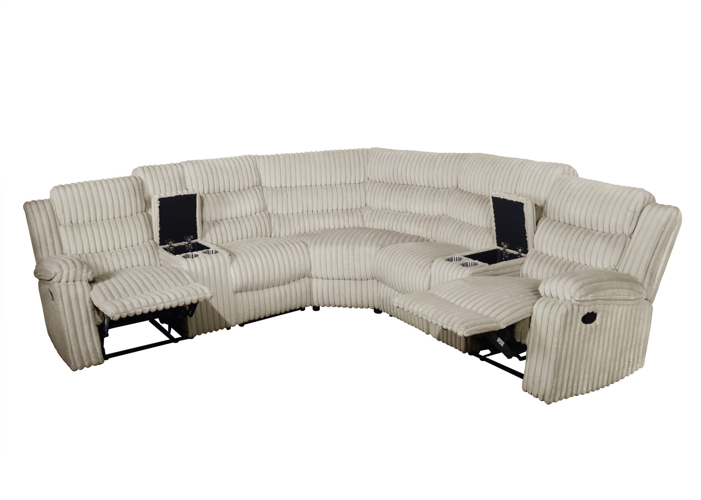 Calantha (Cream) Reclining Sectional