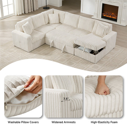 Raha II (White) Sectional
