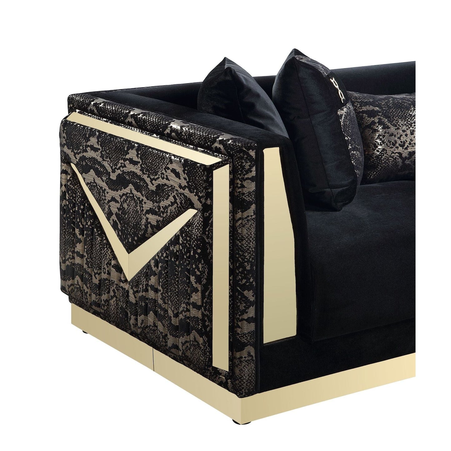 Monaco (Black) Living Room Set