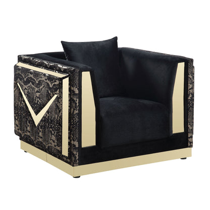 Monaco (Black) Living Room Set