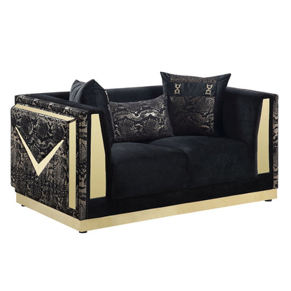 Monaco (Black) Living Room Set