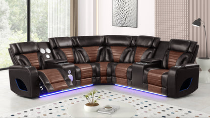 Robin (Brown) Reclining Sectional