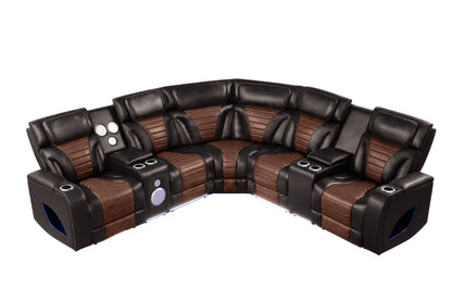 Robin (Brown) Reclining Sectional