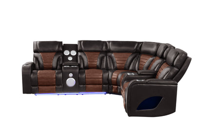 Robin (Brown) Reclining Sectional