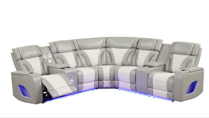 Robin (Grey) Reclining Sectional