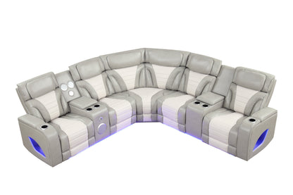 Robin (Grey) Reclining Sectional
