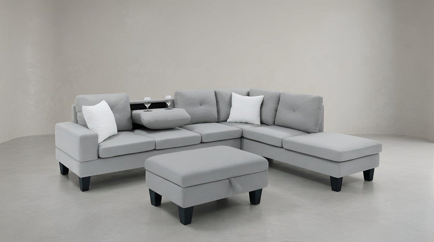 Star (Lt Grey) Living Room Set