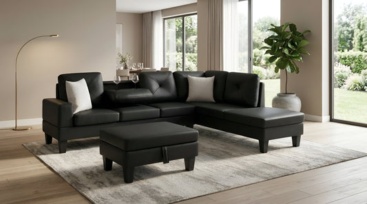 Star (Black) Living Room Set