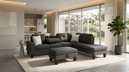 Star (Dk Grey) Living Room Set