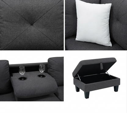 Star (Dk Grey) Living Room Set